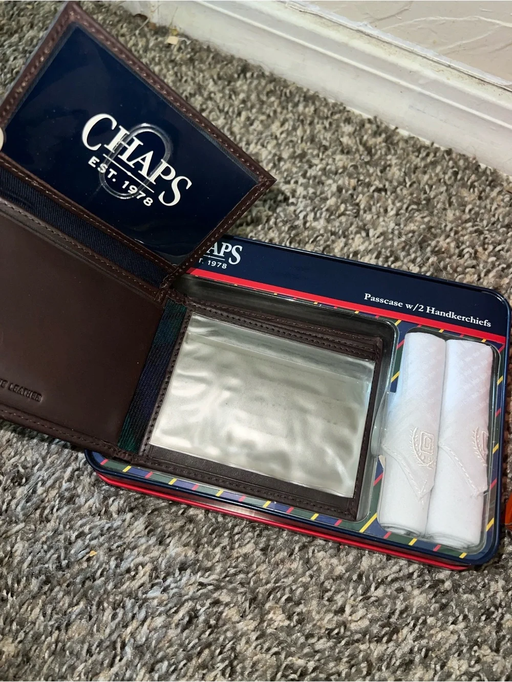 Chaps wallet and handkerchief